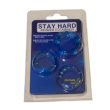 STAY HARD 3PC BEADED COCK RINGS SKY BLUE